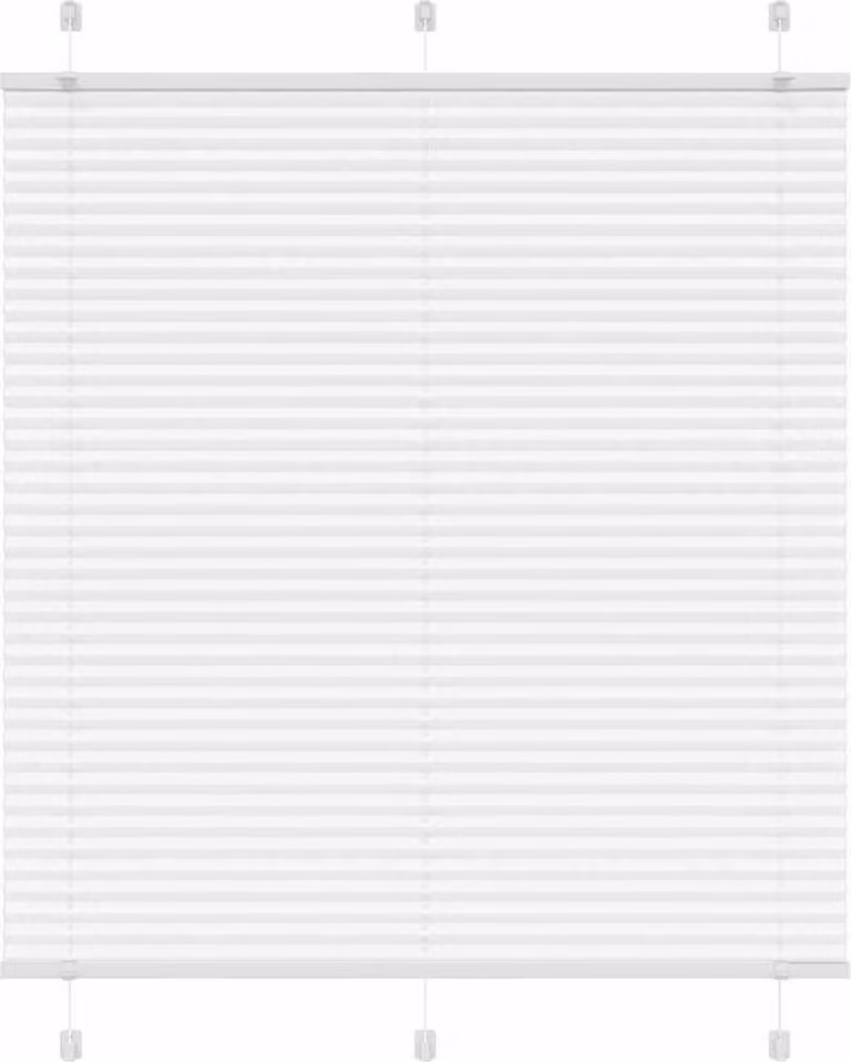 Estor plisado Syfax blanco de poliéster semitransparente An/P/Al: 115 x 150 cm