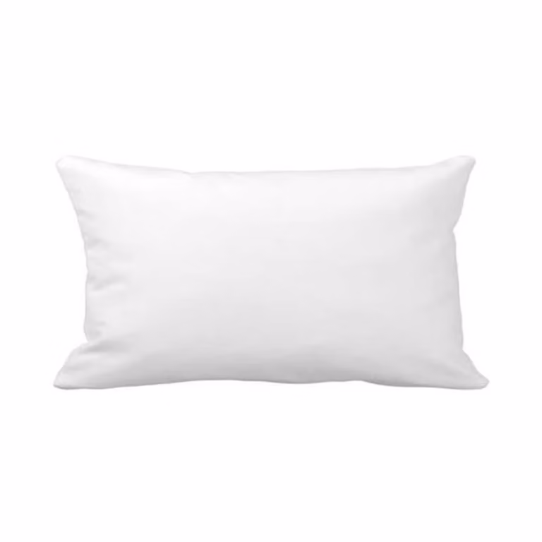 Cojín rectangular tapizado blanco Home Maison de poliéster con certificación Oeko-Tex Standard 100