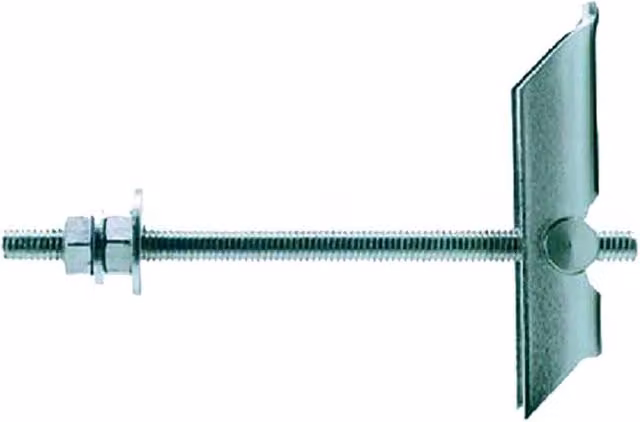 Anclaje de acero inoxidable Fischer DR2 con tornillo M6 x 100 mm y diámetro de foro de 16 mm en color plata