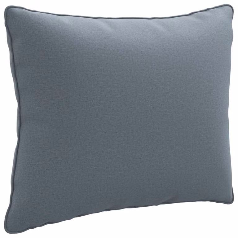 Cojín de respaldo PUTTEN de vidaXL en color azul, fabricado en 100% poliéster y con forma rectangular