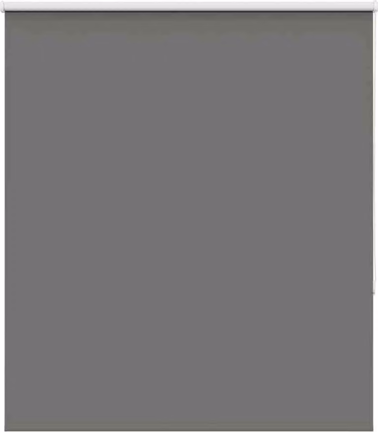 Estor enrollable opaco Syfax de poliéster en color gris, Ancho: 126,6 cm, Alto: 130 cm