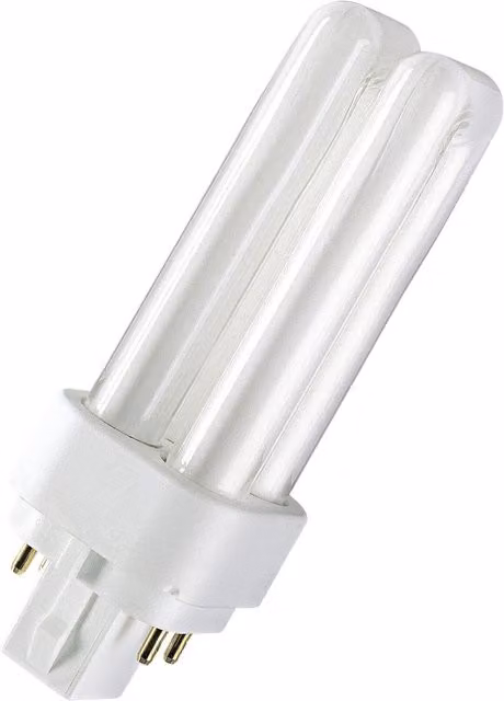 Lámpara fluorescente Osram Dulux D/e G24q de 13 W en color blanco frío