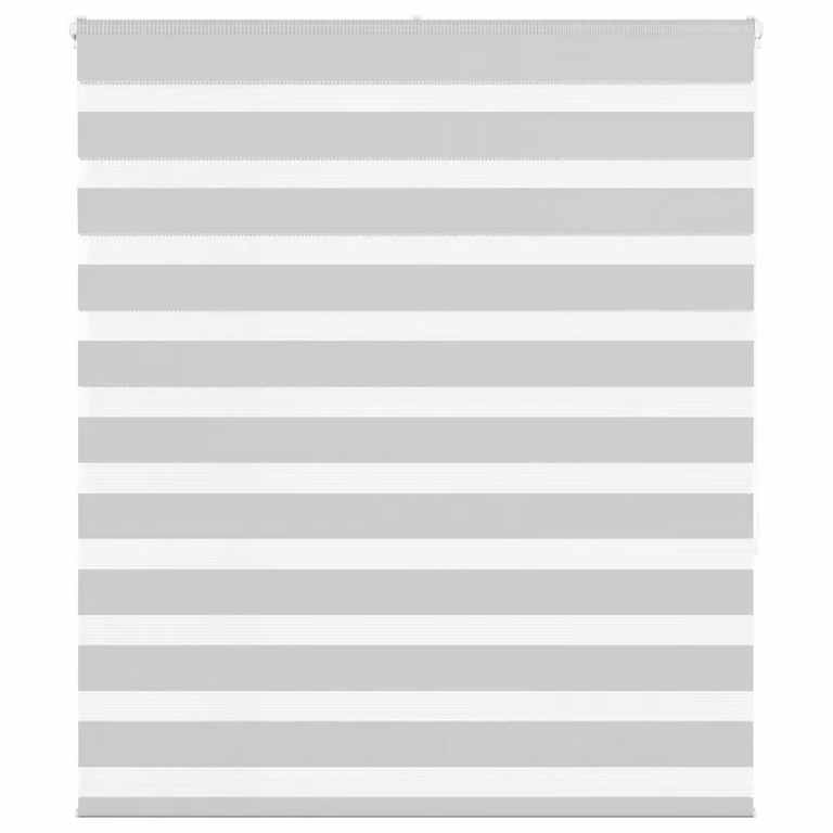 Estor cebra vidaXL gris claro de poliéster con diseño de rayas An/Al: 115,9 x 120 x 150 cm