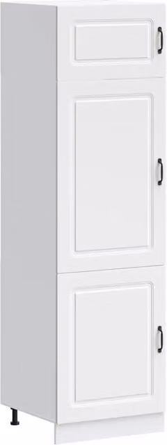 Armario de cocina Kalmar Helloshop26 de color blanco con patas regulables, An/P/Al: 60 x 57 x 207 cm