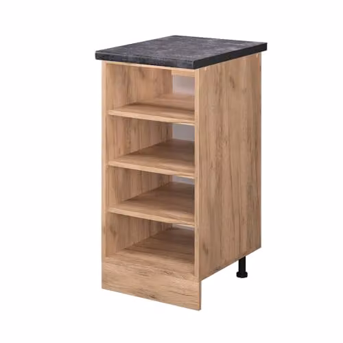 Estante de cocina Vicco R-Line en Roble Dorado y Antracita, An/P/Al: 40 x 22,4 x 81,6 cm