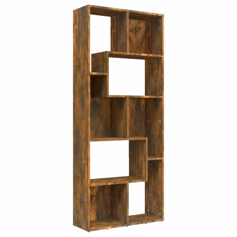 Estantería de madera moderna Maison Chic color marrón An/P/Al: 67 x 24 x 161 cm