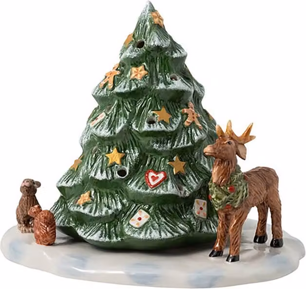 Árbol de Navidad con animales del bosque Villeroy & Boch multicolor An/P/Al: 23 x 17 x 1 cm