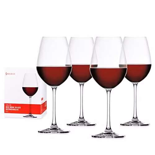 Set de 4 copas de vino tinto Spiegelau Salute de cristal transparente de 550 ml