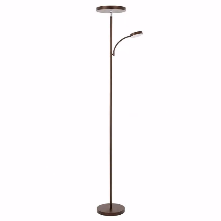 Lámpara de pie LED Honey de LEDBOX con diseño moderno, 36W y temperatura de color CCT regulable en color marrón y blanco