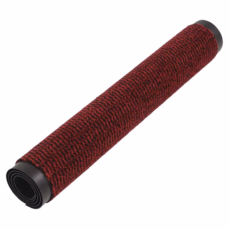 Felpudo de nudo rojo vidaXL antideslizante de diseño moderno An/P: 150 x 60 cm