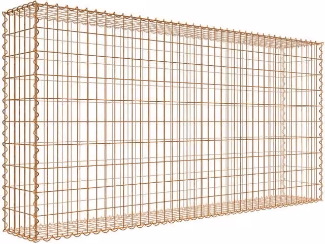 Gabión de cesta GABIONA en acero galvanizado color marrón, Al x An x P: 200 x 100 x 30 cm