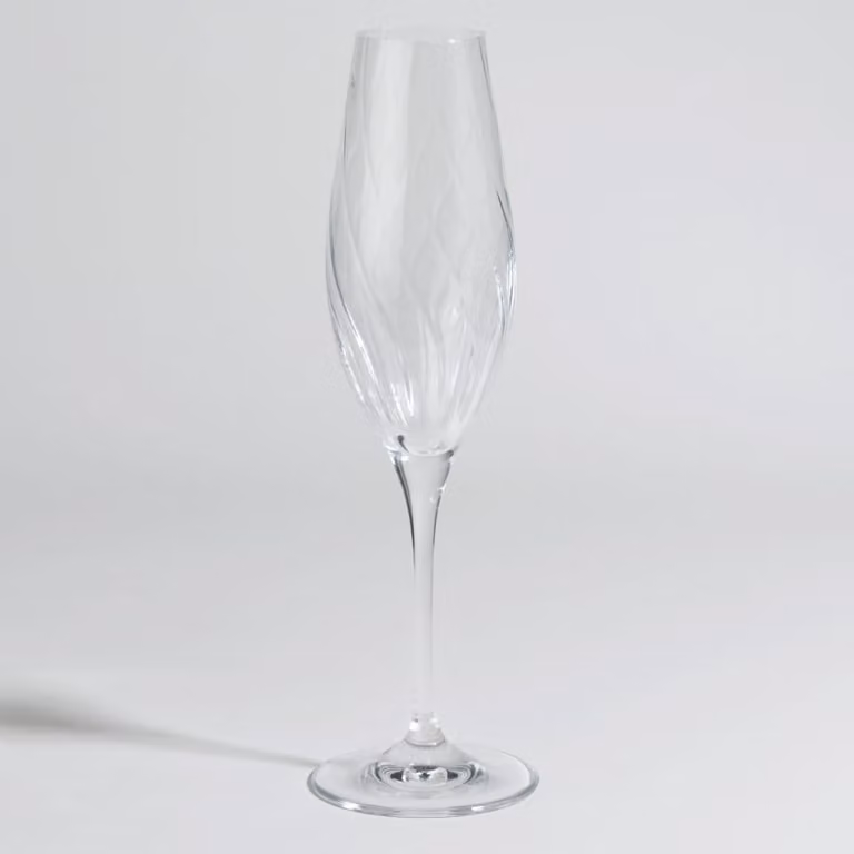 Copa de champán de cristal transparente Maisons du Monde