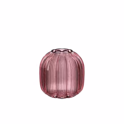 Jarrón Fleur de Villeroy & Boch en cristal color púrpura para arreglos florales, Diámetro: 11 cm