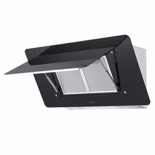 Campana decorativa de pared Brandt en color negro y cristal