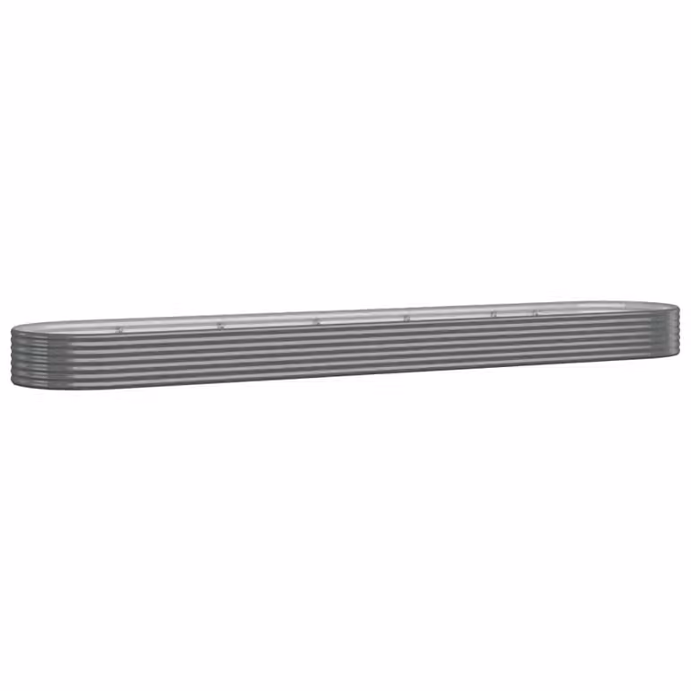 Jardinera arriate Syfax de acero galvanizado color gris, An/P/Al: 507 x 100 x 36 cm