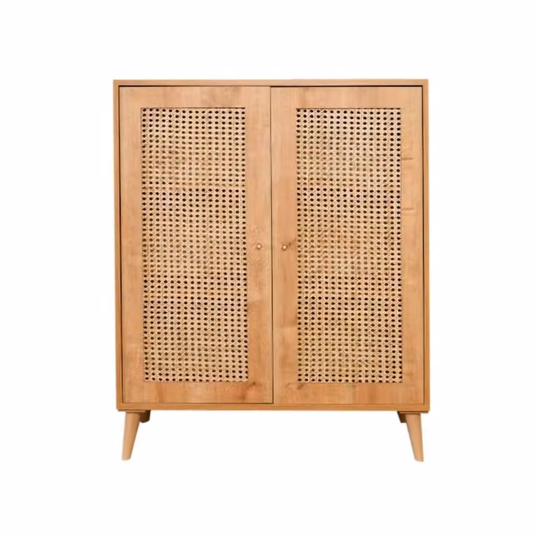 Aparador moderno de madera de roble Dmora en color marrón An/P/Al: 90 x 40 x 110 cm