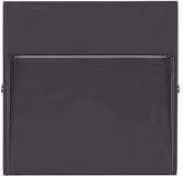 Aplique de pared empotrable LED Forlight Nod Square negro IP65 para exterior de aluminio An: 10.5 cm