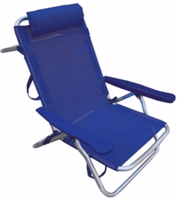 Set de 2 tumbonas reclinables I GIARDINI DEL RE en aluminio azul con tejido textilene y reposacabezas ajustable