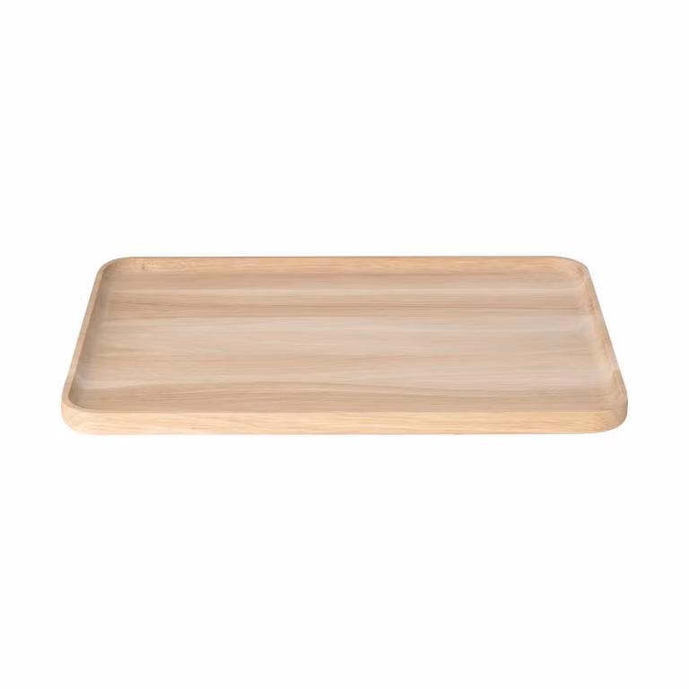 Bandeja decorativa de madera de roble Blomus OKU color marrón An/P: 40 x 30 cm