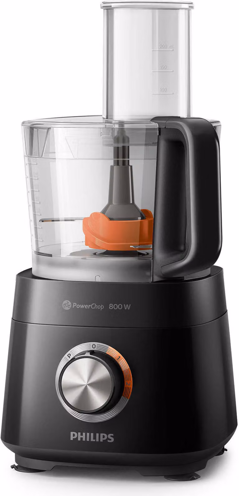 Procesador de alimentos Philips Viva Collection con 29 funciones, 2.0 litros y 800 W, color negro (HR7510/10)