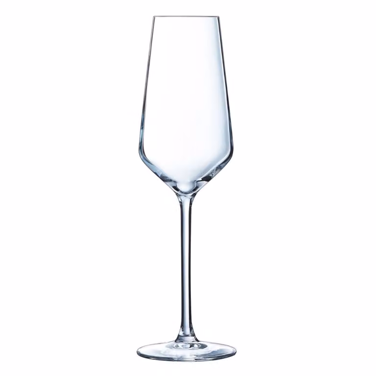 Juego de 6 copas de champagne flauta Chef&Sommelier de cristal transparente de 23 cl