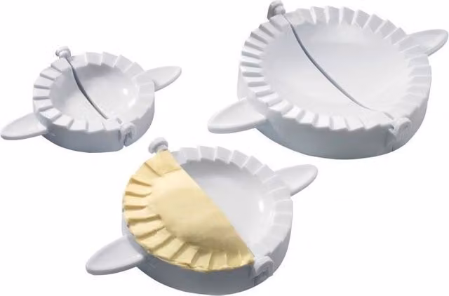 Set de 3 piezas para preparar raviolis Westmark de color blanco y forma redonda en plástico