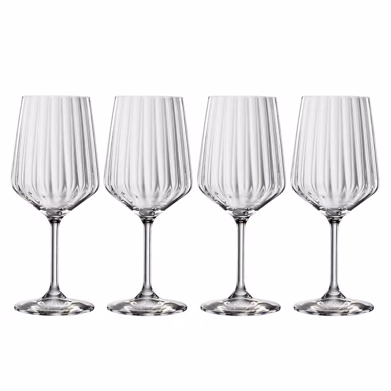 Juego de 4 copas de vino tinto Spiegelau de cristal transparente de 630 ml