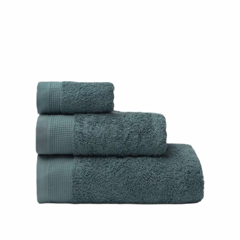 Toalla de baño de algodón de rizo Textura Interiors, color verde, An/Al: 70 x 140 cm