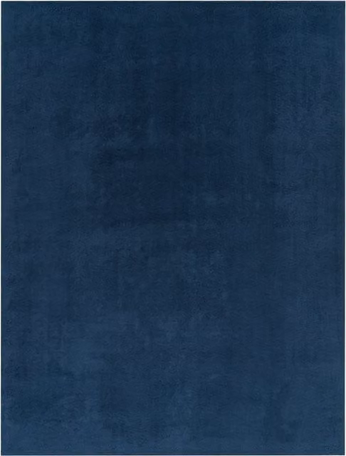 Alfombra Calissa azul moderna de fibras sintéticas An/P/Al: 100 x 200 cm