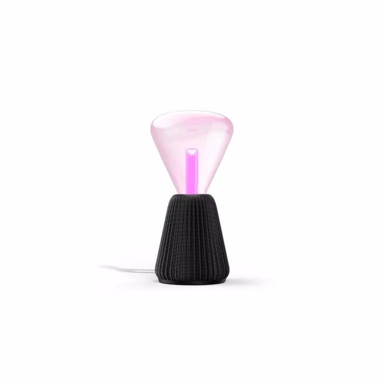 Pack de bombilla Philips Hue Lightguide triangular con base de lámpara en color negro