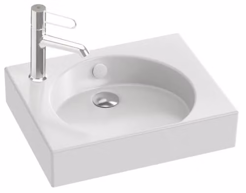 Lavamanos cerámico rectangular Jacob Delafon blanco An/P/Al: 45 x 36 x 10,4 cm