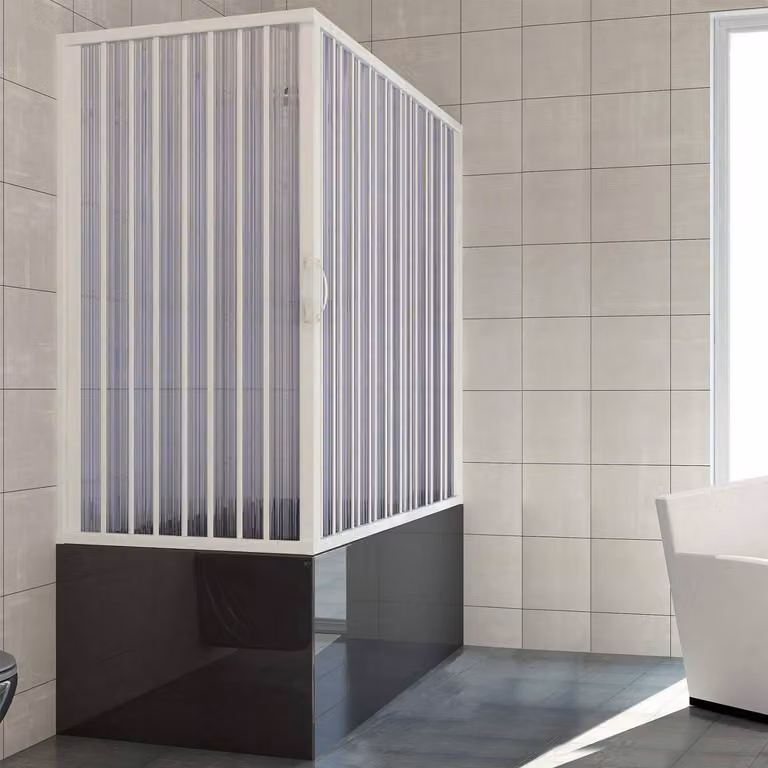 Mampara para bañera Rollplast Pinto de acrílico transparente con apertura angular y sistema sliding, An/P/Al: 70 x 160 x 2 cm