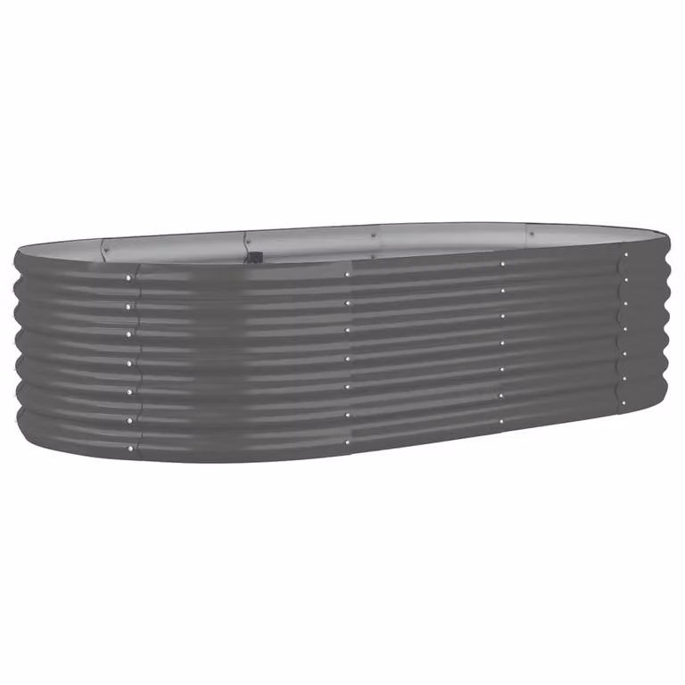 Jardinera arriate Syfax de acero galvanizado gris An/P/Al: 152 x 80 x 36 cm