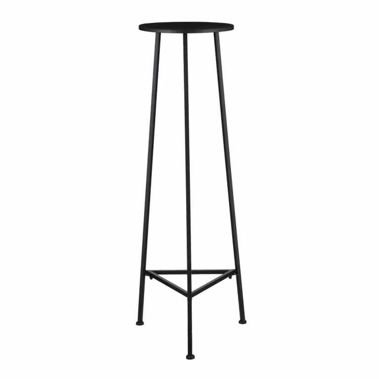 Mesa de plantas Adine de MICA DECORATIONS en metal negro mate, An/P/Al: 35 x 35 x 120 cm