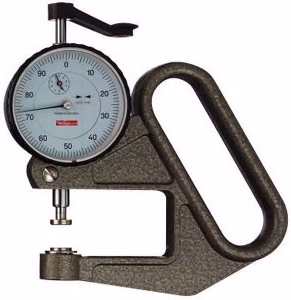 Medidor de espesor Käfer J 50 con rango de 0-10 mm y resolución de 0,01 mm