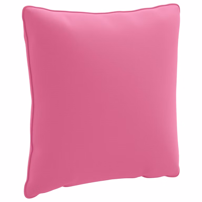 Cojín de respaldo PUTTEN vidaXL de poliéster color rosa 40 x 40 x 15 cm