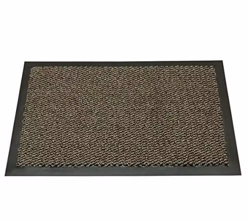 Felpudo rectangular Paperflow de coco en colores negro, marrón y gris, An/P/Al: 150 x 90 x 1 cm