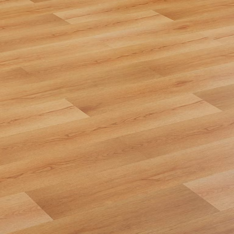 Suelo laminado vidaXL con efecto madera en color beige claro, resistente al agua y con sistema de clic, pack de 5 unidades, An/P/Al: 101 x 20 x 0,8 cm