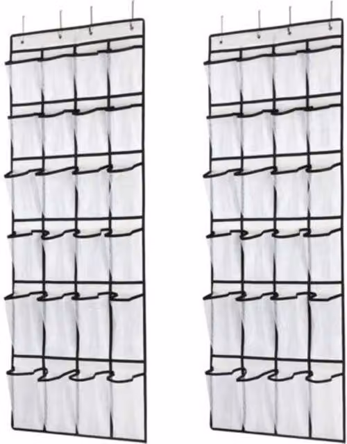 Pack de 2 Cerraduras Deslizantes para Puertas o Portones de ENOWELIR en Acero Inoxidable con Acabado Negro Mate y Orificio para Candado