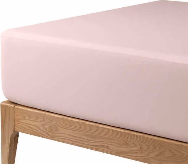 Sábana bajera protectora transpirable para bebé Aznar en color rosa, fabricada en lyocell, An/P/Al: 60 x 120 cm
