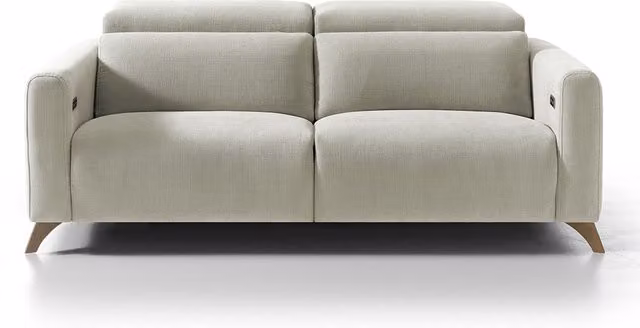 Sofá de 3 plazas Oporto El Corte Inglés beige con 2 asientos relax eléctricos y tapizado en tejido