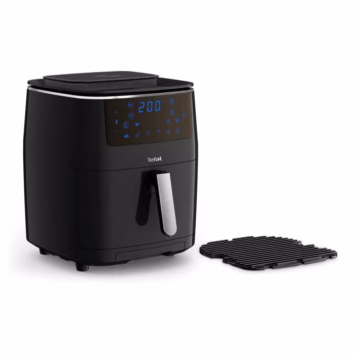 Freidora de aire Tefal Easy Fry & Steam de 6,9 l en negro con tecnología de aire caliente
