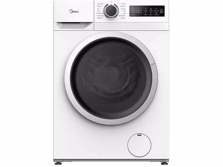 Lavadora de carga frontal Midea MF110W90BA10/W-ES de 9 kg, 1400 rpm, color blanco
