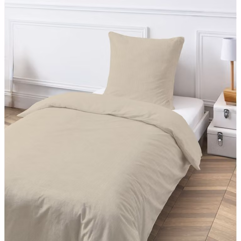 Juego de cama individual de gasa de algodón FUTURE HOME con funda nórdica y fundas de almohada en varios colores