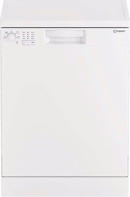 Lavavajillas de libre instalación Indesit IN2FE13DT9W de 13 servicios en color blanco con programas rápidos e inicio diferido, Clase E