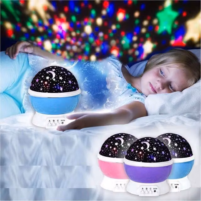 Lámpara Proyectora LED Star Master Trade Shop Traesio con Efecto de Cielo Estrellado Multicolor para Mesa