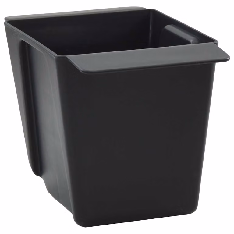 Set de 12 jardineras de plástico vidaXL para plantas ornamentales y huerto de hierbas, color negro, An/P/Al: 14 x 9 x 9,5 cm