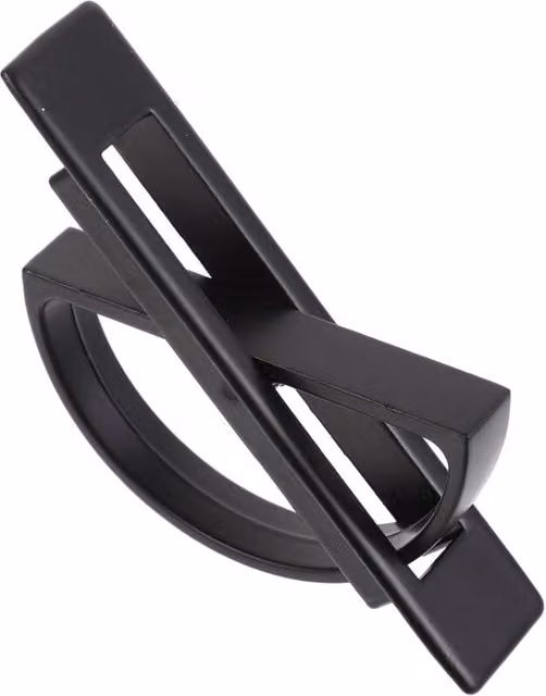 Juego de 2 tiradores empotrados Tatami XISRENS de aleación de aluminio en color negro para puertas, cajones y muebles