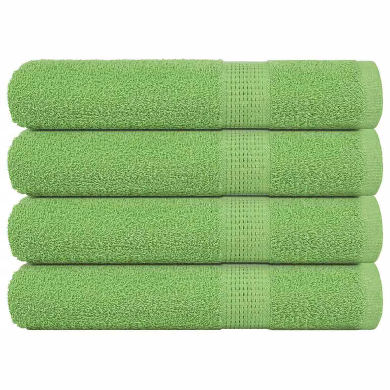 Pack de 4 toallas de sauna FROGN de vidaXL en color verde, An/Al: 80 x 200 cm, 360 g/m²