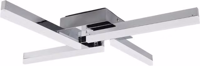 Lámpara de techo LED Patrik de Lindby en cromo para baño con protección IP44